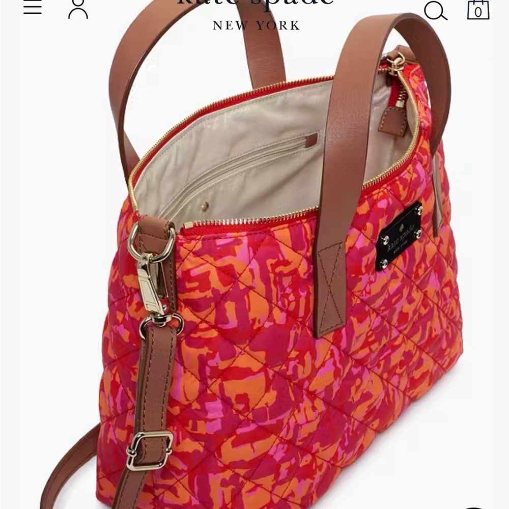 Kate Spade Newbury Park Riley Quilted Nylon & Leather